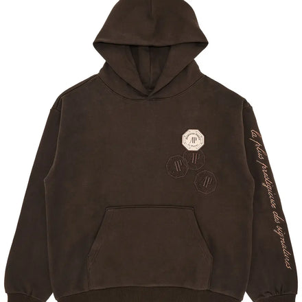 Travis Scott x Audemar Piguet  Embroidered Logo Brown Hoodie - Hypepieces