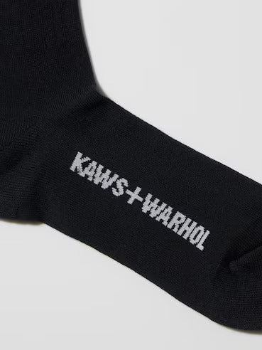 Kaws x Uniqlo Black Socks